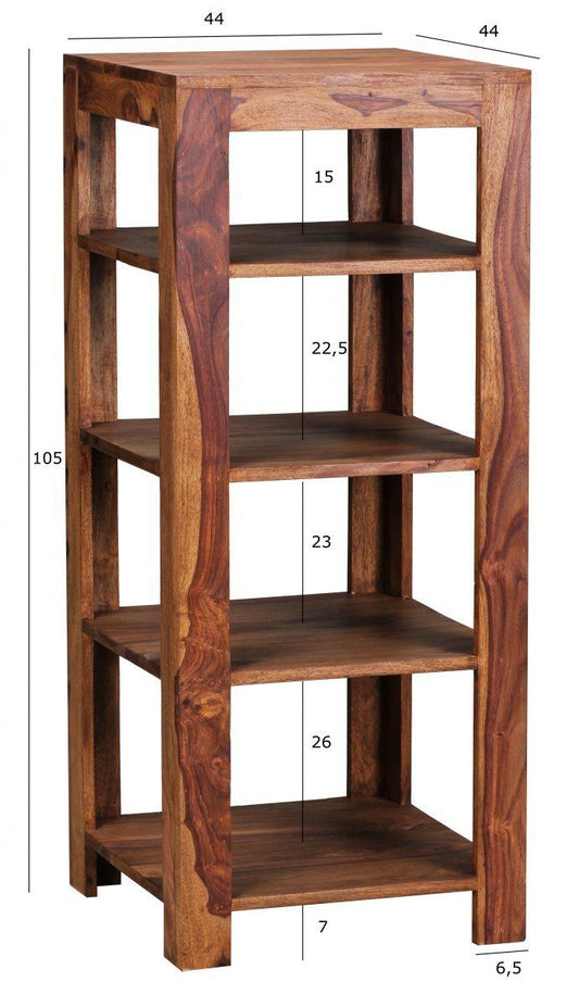 Solid Wood Book Case In Natural Finish