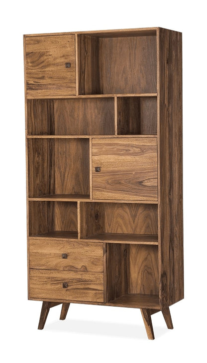 Solid Wood Book Case In Natural Finish