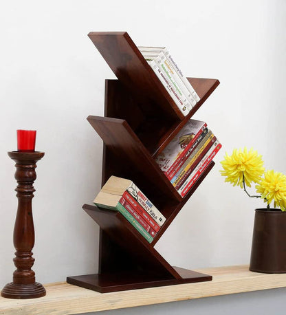 Solid Wood Book Case In Natural Finish