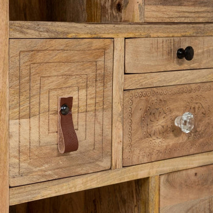 Solid Wood Book Case In Natural Finish