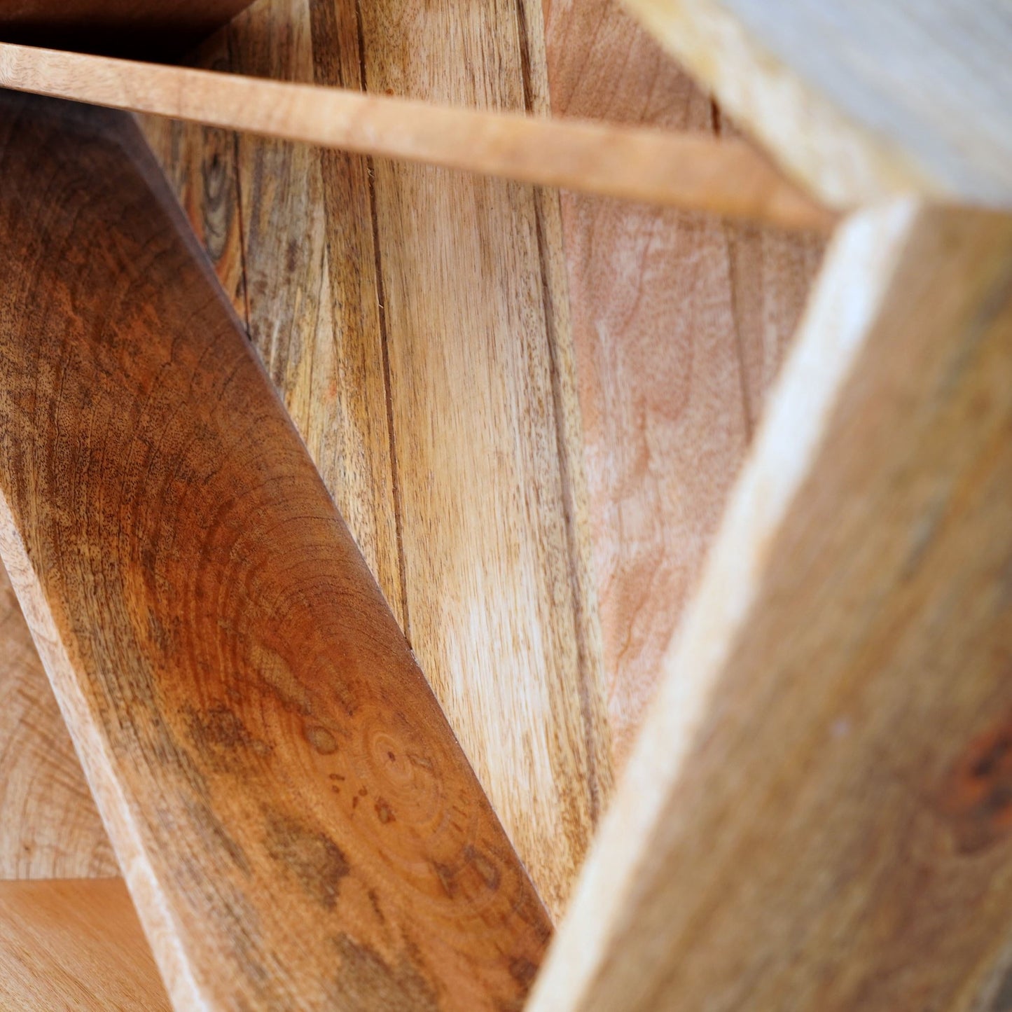 Solid Wood Book Case In Natural Finish