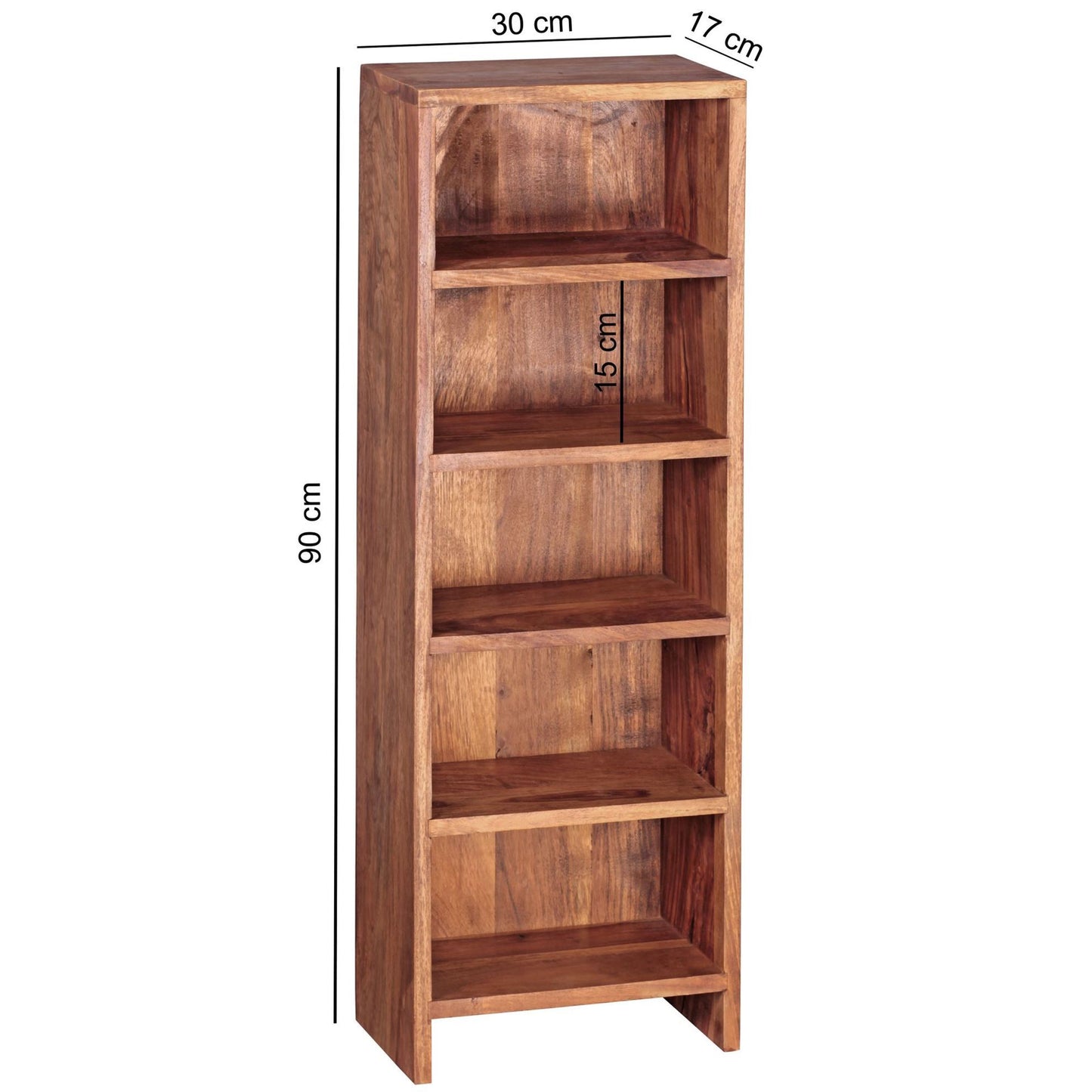 Solid Wood Book Case In Natural Finish