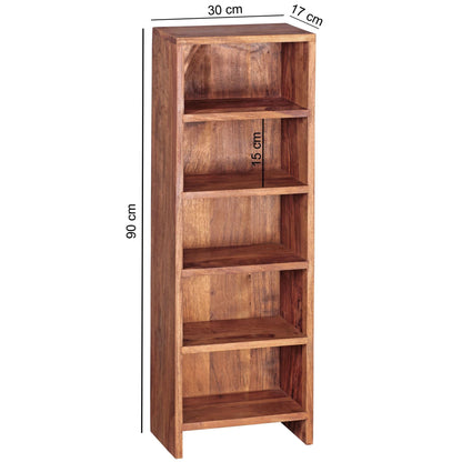 Solid Wood Book Case In Natural Finish