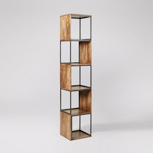 Solid Wood Book Case In Natural Finish