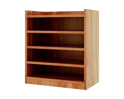 Solid Wood Shoe Rack In Wine Oak Finish