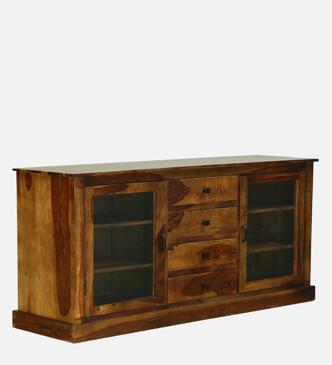 Solid Wood Crockery Unit In Provincial Teak Finish