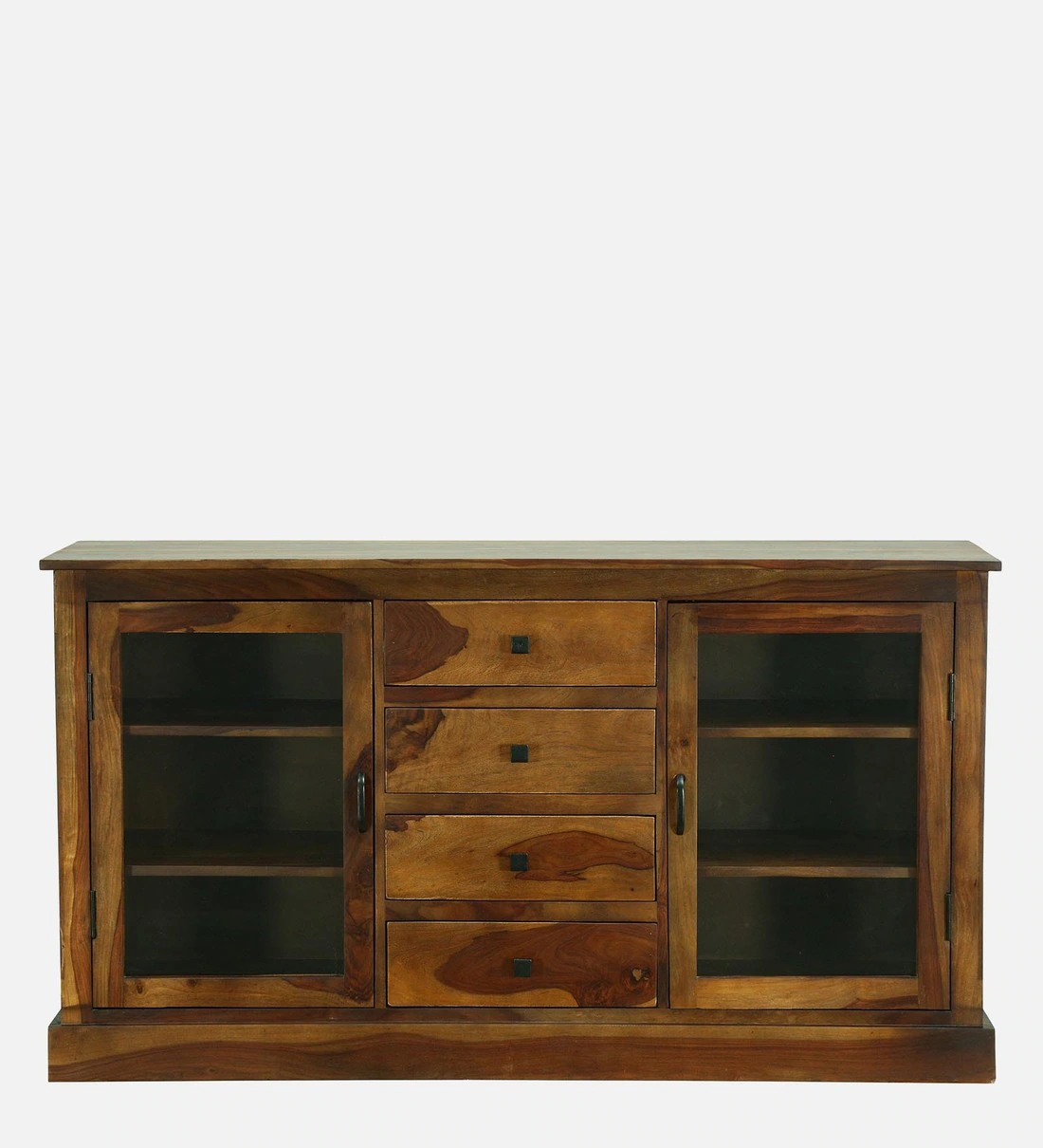 Solid Wood Crockery Unit In Provincial Teak Finish