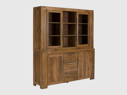 Solid Wood Crockery Unit In Teak Finish