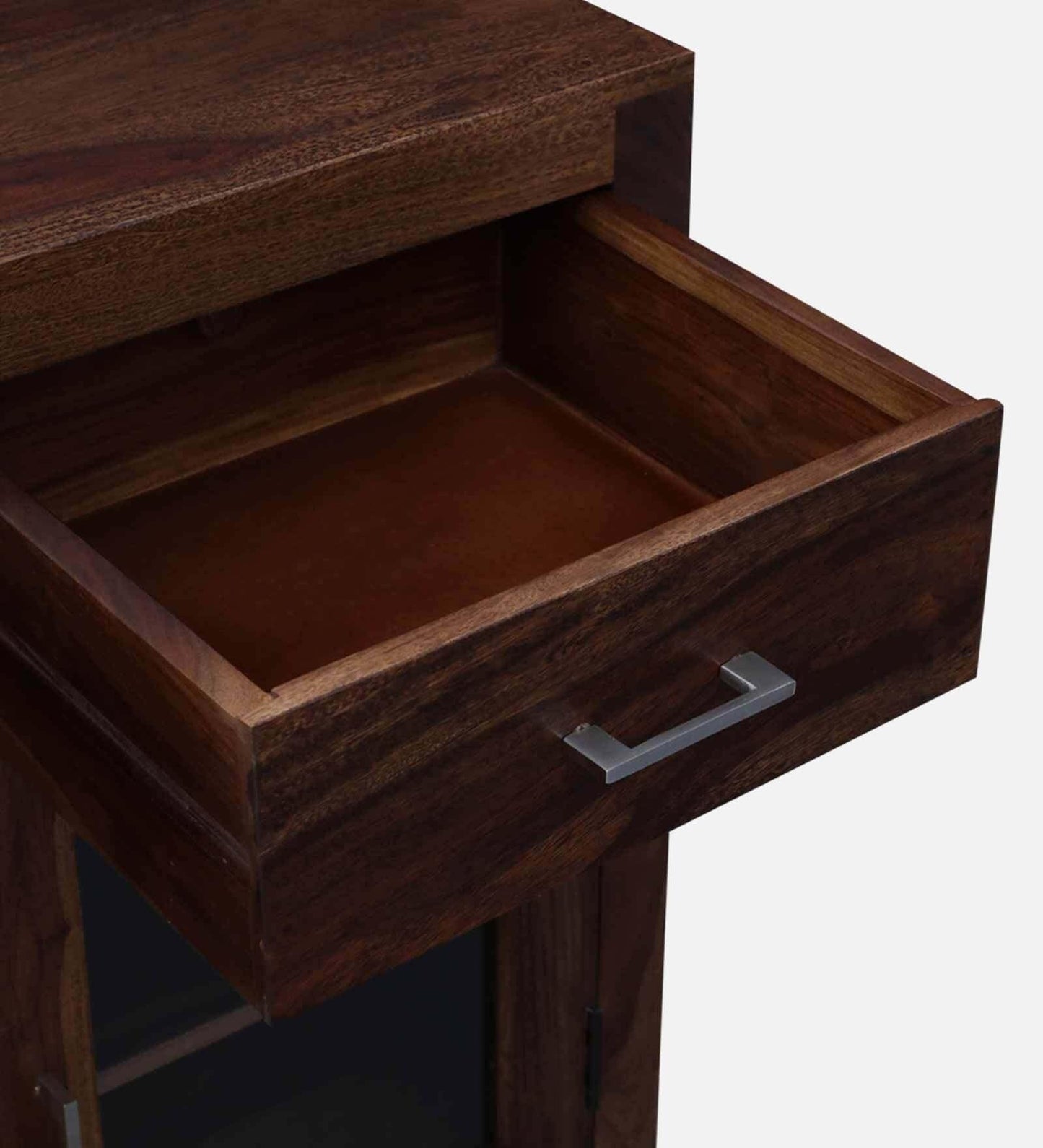 Solid Wood Crockery Unit In Provincial Teak Finish