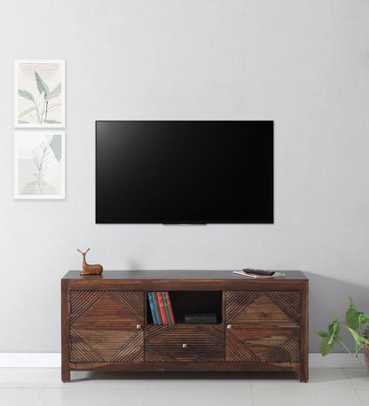 Brook - Sheesham Wood TV Console - Teak