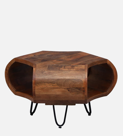 Roster - Sheesham Wood Coffee Table In Natural Polish Shade