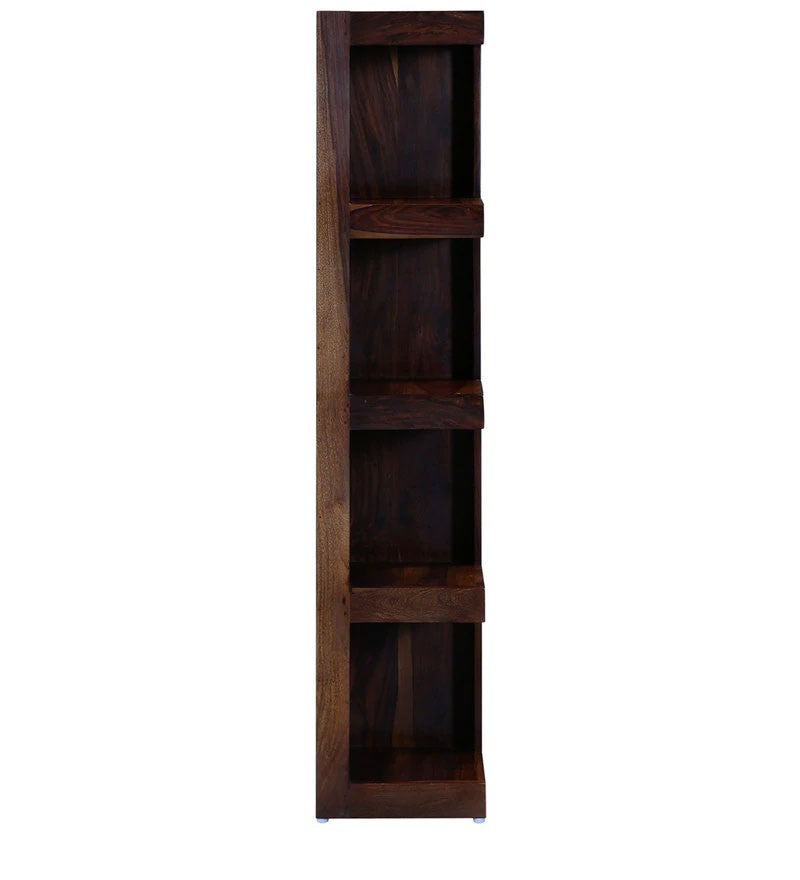 Rey Bookshelf Storage Organizer Solid Sheesham Wood - Walnut