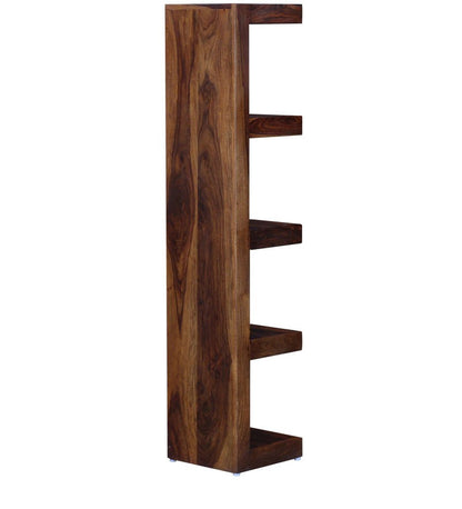 Rey Bookshelf Storage Organizer Solid Sheesham Wood - Walnut