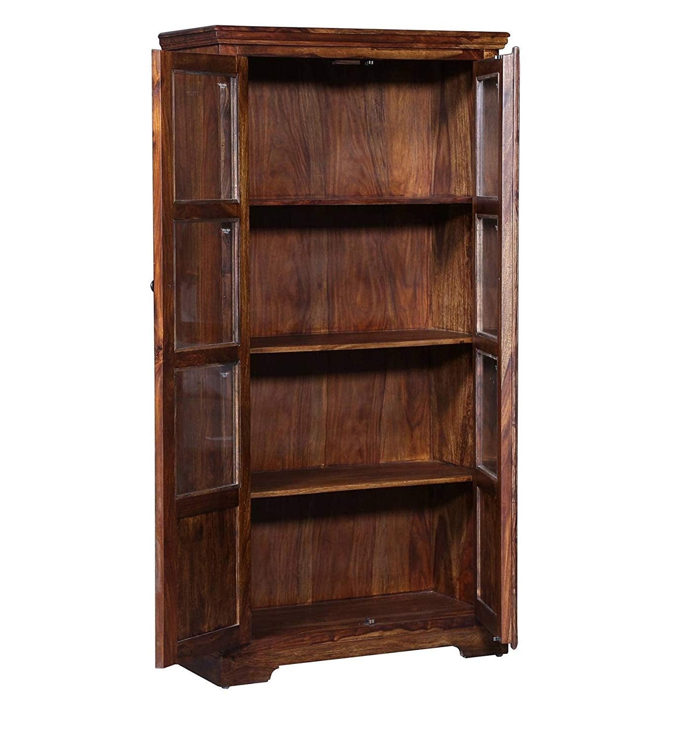 Jacobs Bookshelf Storage Organizer 2 Storage Compartments - Walnut