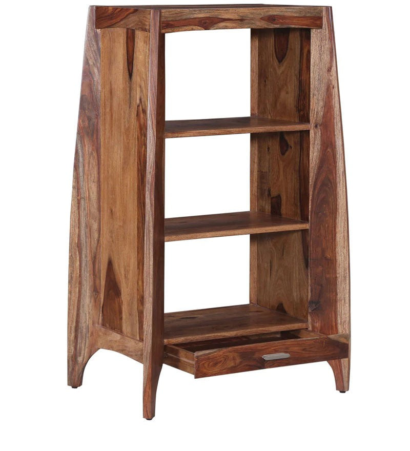 Paul Bookshelf Storage Organizer In Natural Polish Shade