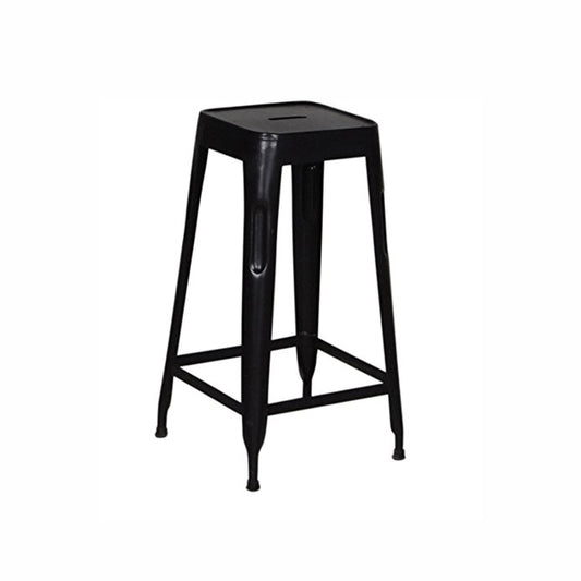 Stylo Metal Powder Coated Bar Stool - Black