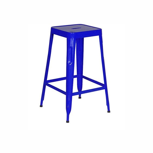 Stylo Metal Powder Coated Bar Stool - Blue