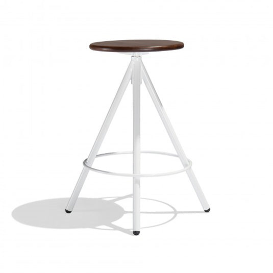 Liam Metal Bar Stool - White