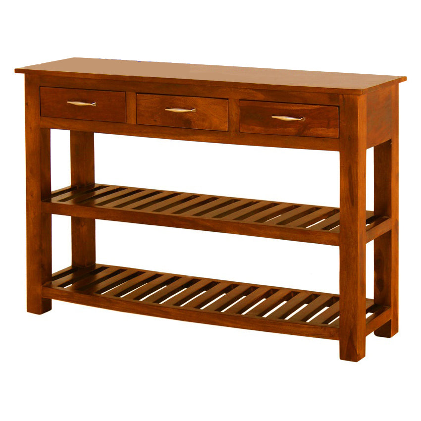 Linda - Solid Wood Console Table - Teak