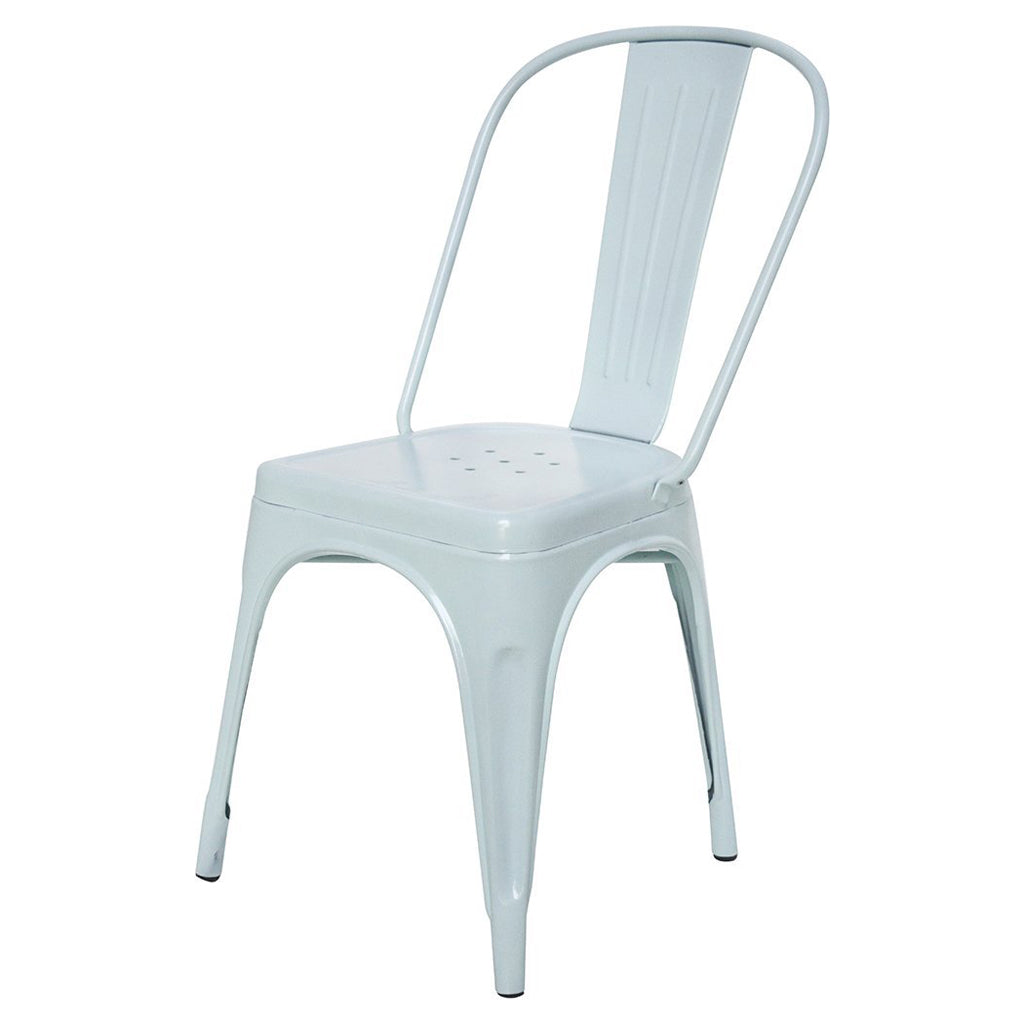 Stylo Powder Coated Metal Chair - Off White