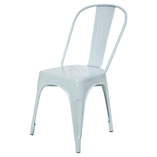 Stylo Powder Coated Metal Chair - Off White