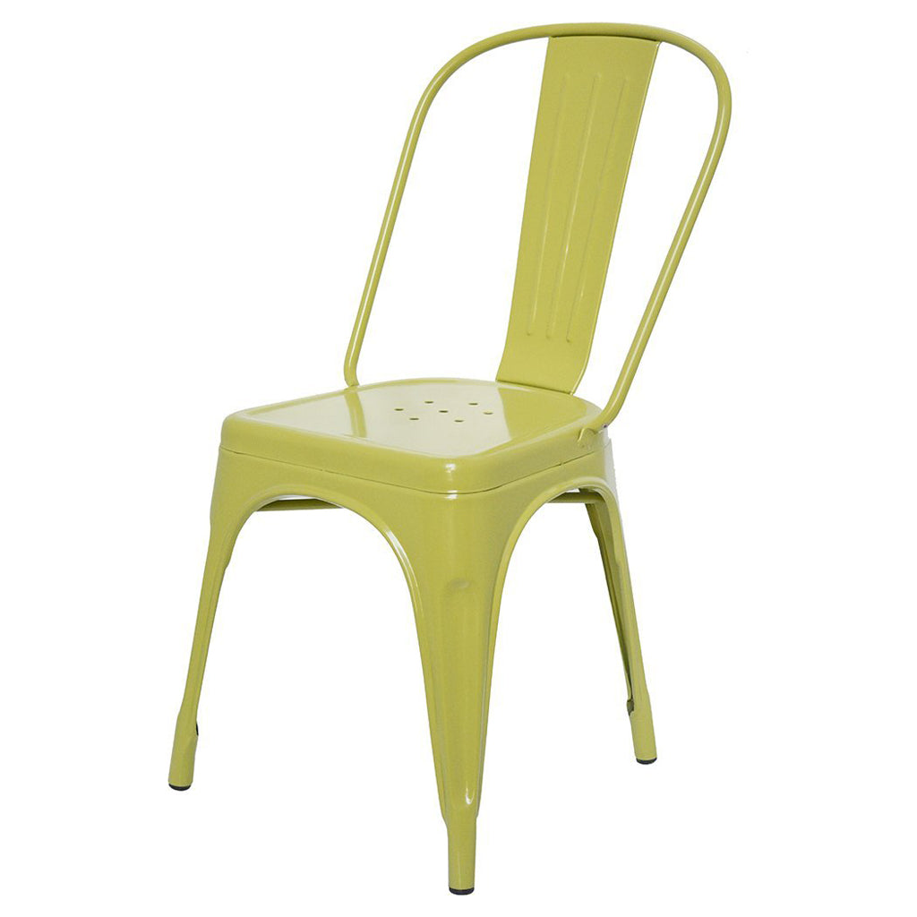 Stylo Powder Coated Metal Chair - Leaf Green