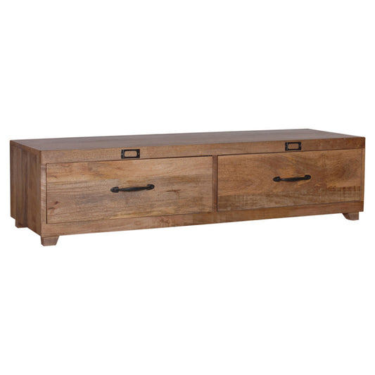 Elisha - Mango Wood TV Cabinet - Natural Finish