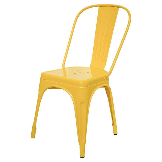 Stylo Powder Coated Metal Chair - Yellow