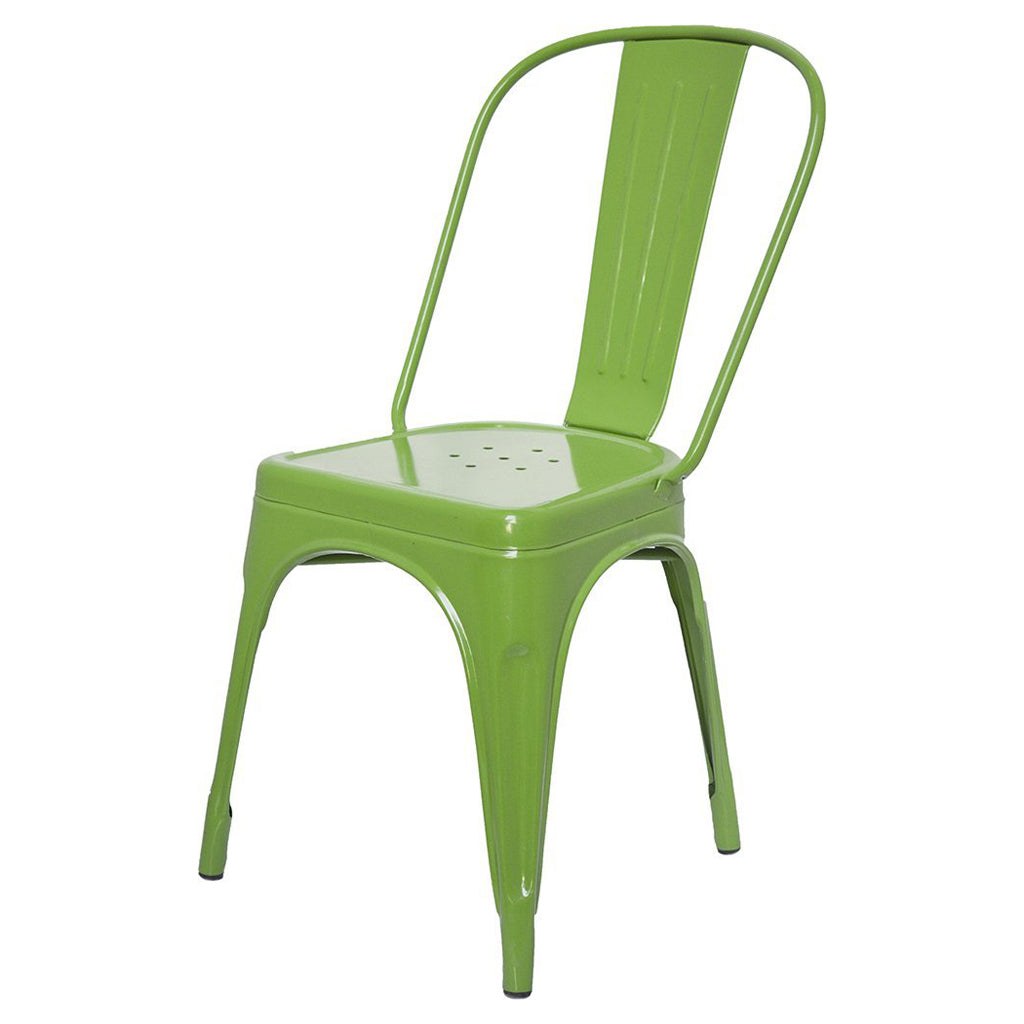 Silver Stylo Chair - Green