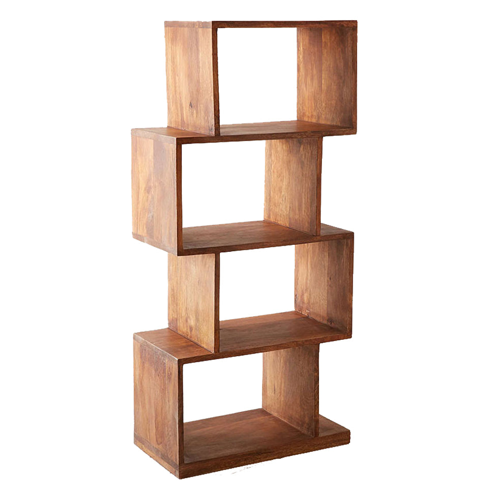 Drenan Solid Wood Bookshelf - Natural Finish