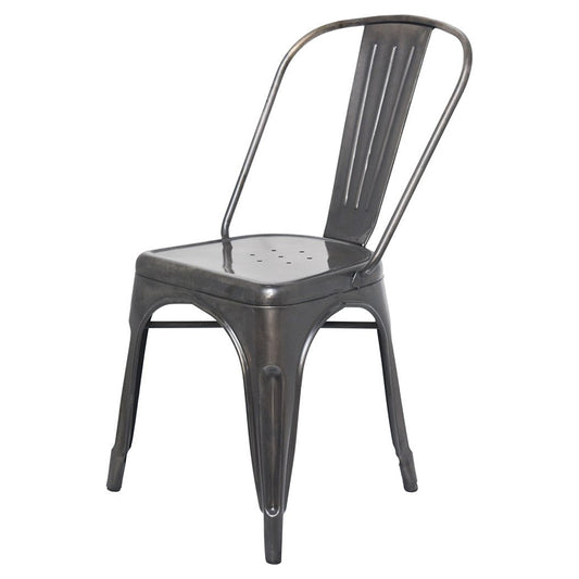 Stylo Powder Coated Metal Chair - Antique