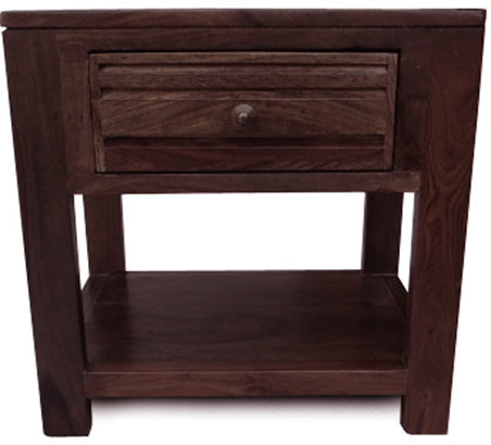 Toriad - Solid Wood Bed Side Table - Walnut