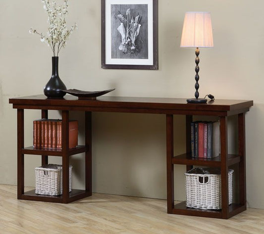 Rosanne - Solid Wood Console Table - Brown