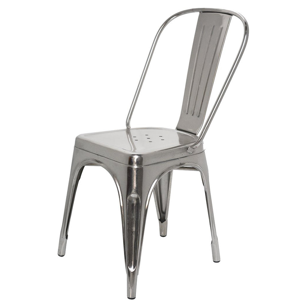 Silver Stylo Chair - Chrome Finish