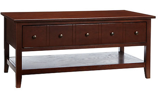 Celeste - Solid Wood Coffee TableIn Walnut Polish Finish