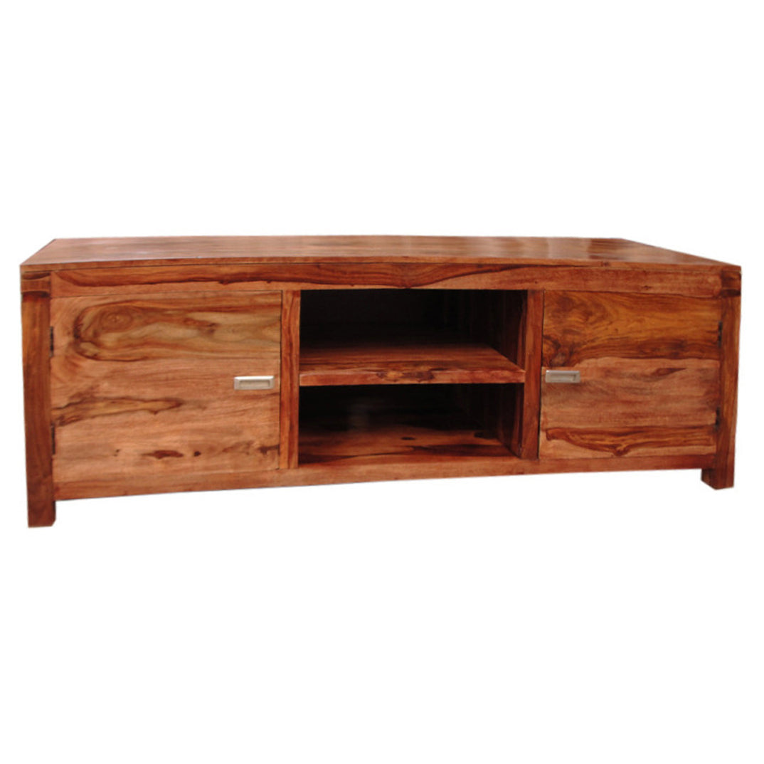 Margot - Sheesham Wood TV Cabinet - Teak Finish