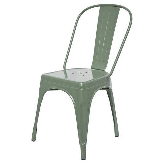 Stylo Powder Coated Metal Chair - Green