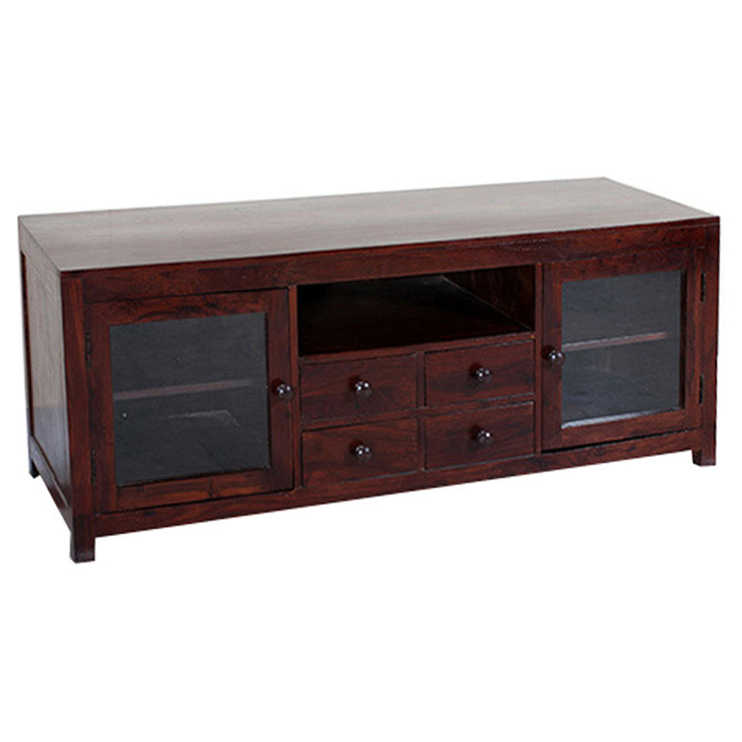 Emily - Solid Wood TV Cabinet With Drawers & Storage