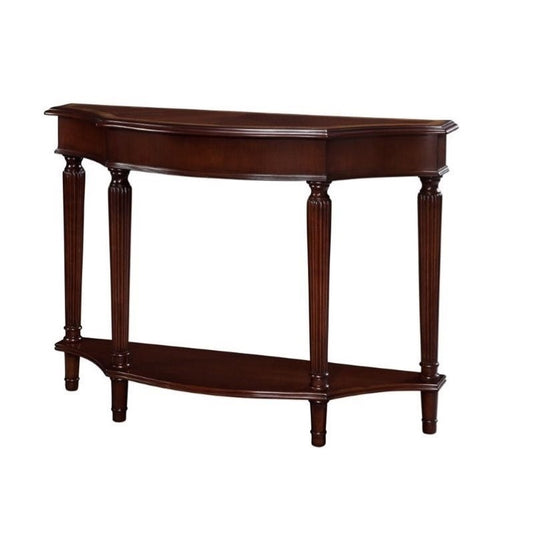 Cyrus - Solid Wood Console Table - Dark Teak Finish