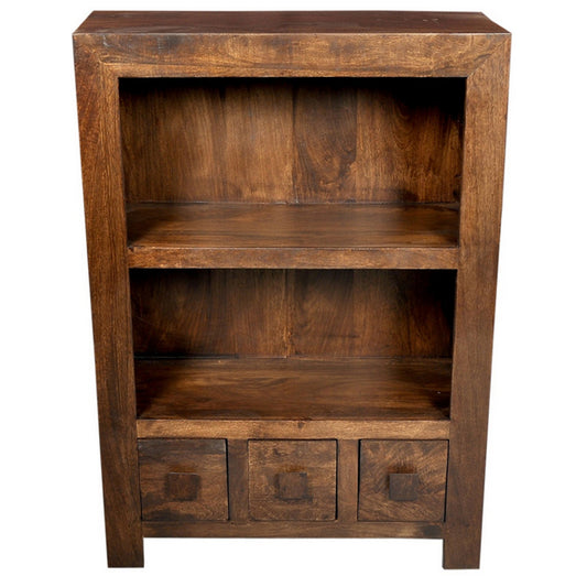 Tickler Sheesham Wood Bookshelf - Light Walnut