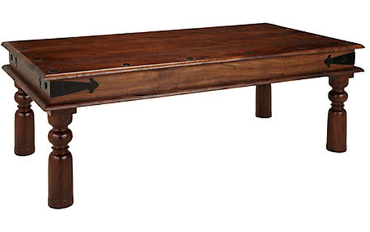 Rapport - Solid Wood Coffee TableIn Walnut Polish Finish