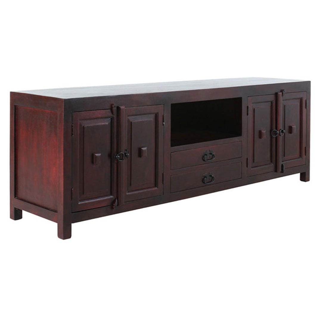 Alyssa - Solid Wood TV Cabinet With Drawers & Storage