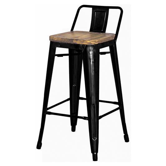 Maise Metal Bar Chair - Black