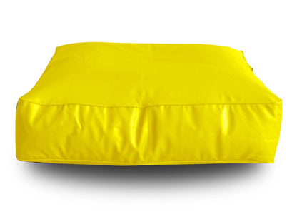 XL Floor Cushion With Beans - Square - Yellow