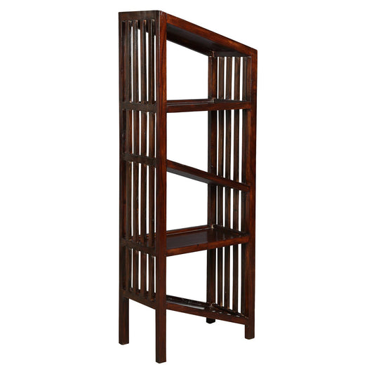 Loran Solid Wood Bookshelf - Cherry Finish