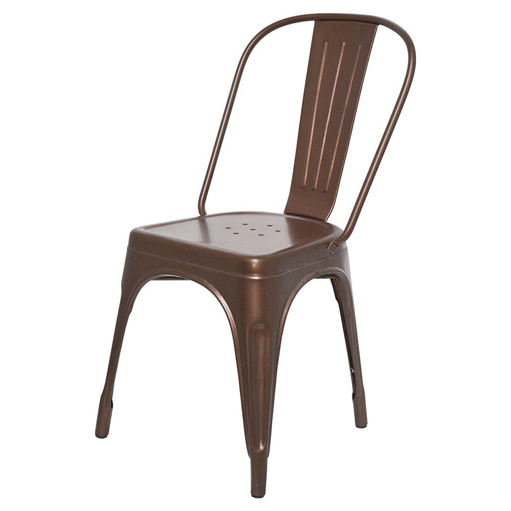 Stylo Powder Coated Metal Chair - Dark Antique