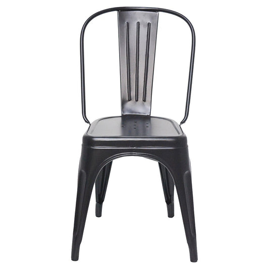 Silver Stylo Chair - Black