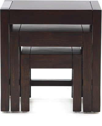 Abony - Solid Wood Nest of Tables In Walnut Finish