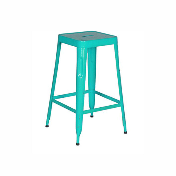 Stylo Metal Bar Stool - Fluorescent Green