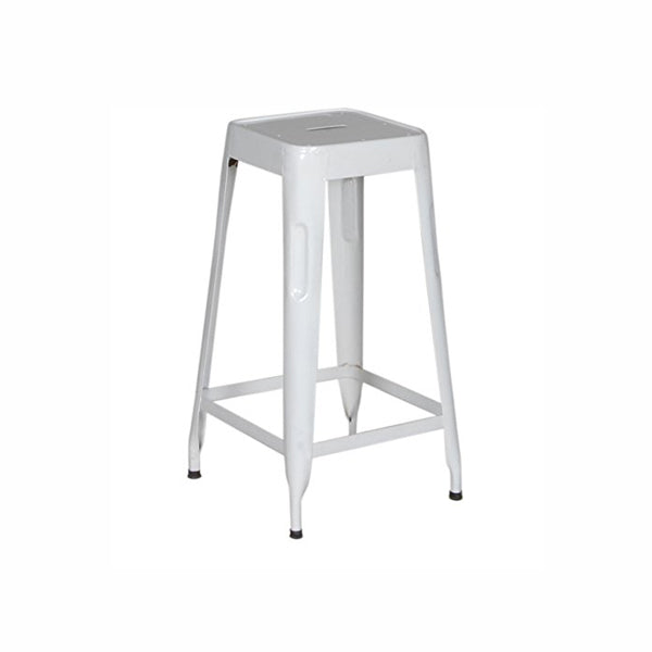 Stylo Metal Bar Stool - White